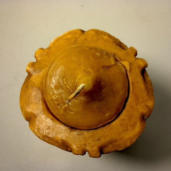 Johann Gunter Walldurn Baden Carved Wax Candle Germany Schwarzwald Mushroom 8" - Picture 11 of 16